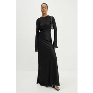 Rotate rochie Satin Maxi Dress culoarea negru, maxi, drept, 112836100 imagine