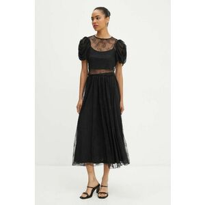 Rotate fusta Lace Long Midi Skirt culoarea negru, maxi, evazati, 112728100 imagine