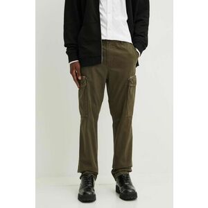 Diesel pantaloni de bumbac P-YE culoarea verde, drept, A15492.0NKBM imagine