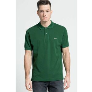 Lacoste polo de bumbac culoarea verde, uni L1212-001 imagine