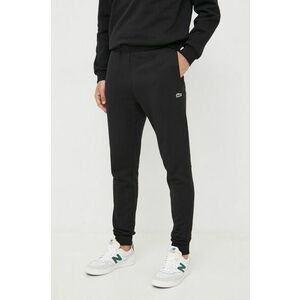 Lacoste pantaloni de trening bărbați, culoarea negru, uni XH9624-132 imagine