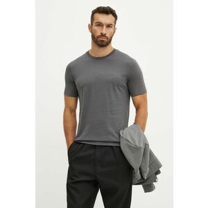 BOSS tricou din bumbac bărbați, culoarea negru, uni, 50468347 imagine