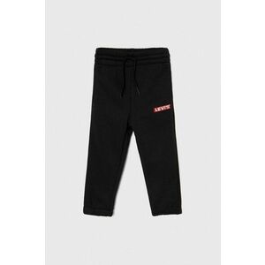 Levi's pantaloni de trening pentru copii culoarea negru, cu imprimeu imagine