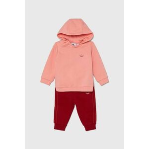 adidas Originals trening copii HOODIE SET culoarea roz, IY9538 imagine