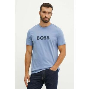 BOSS tricou din bumbac barbati, cu imprimeu, 50503276 imagine