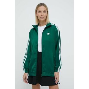 adidas Originals bluză Track top femei, culoarea turcoaz, cu imprimeu, IP0699 imagine