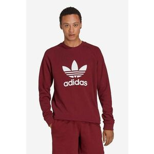 adidas Originals hanorac de bumbac bărbați, culoarea roșu, cu model IA4856-red imagine