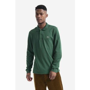 Lacoste longsleeve din bumbac L1312 132 culoarea verde, uni L1312.032-032 imagine