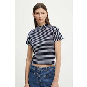 Levi's tricou femei, culoarea albastru marin, cu turtleneck, 001MS imagine