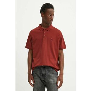 Levi's polo de bumbac culoarea rosu, neted, 001EX imagine