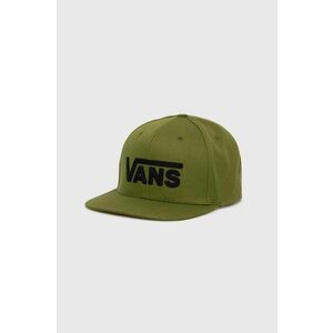 Vans șapcă de baseball din bumbac culoarea verde, cu imprimeu, VN0A36ORCIB1 imagine