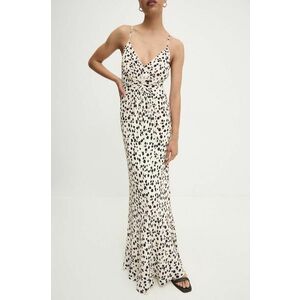 MSGM rochie culoarea bej, maxi, mulata, 3741MDA42.247663 imagine