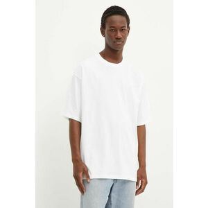 Vans tricou din bumbac barbati, culoarea alb, neted, VN000G51WHT1 imagine