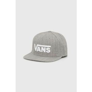 Vans șapcă din amestec de lână culoarea gri, cu imprimeu, VN0A36ORKH71 imagine