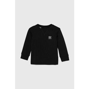 adidas Originals longsleeve copii LONG SLEEVE culoarea negru, neted, IW1006 imagine