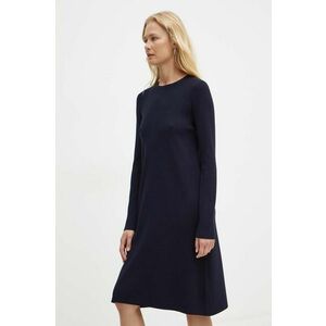 Max Mara Leisure rochie culoarea albastru marin, mini, drept, 2426326018600 imagine