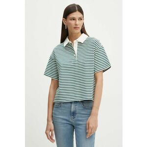 Levi's polo de bumbac culoarea verde, A8777 imagine