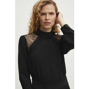 Answear Lab bluza femei, culoarea negru, neted imagine