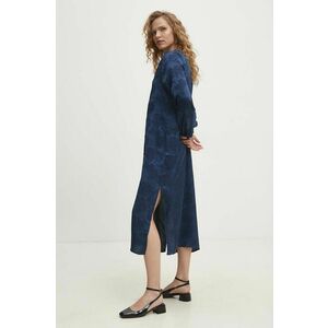 Answear Lab rochie culoarea albastru marin, midi, drept imagine