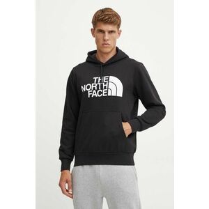 The North Face bluza Easy Hoodie barbati, culoarea negru, cu glugă, cu imprimeu, NF0A89FFJK31 imagine