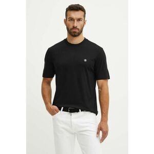 BOSS tricou din bumbac barbati, culoarea negru, neted, 50520298 imagine