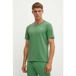 adidas Originals tricou barbati, culoarea verde, neted, IY2303 imagine