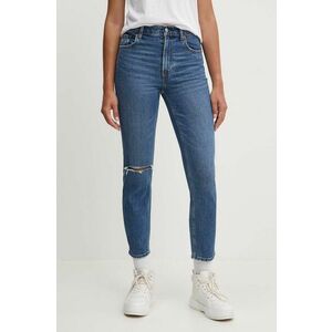 Abercrombie & Fitch jeansi femei, culoarea albastru marin, KI155-3348 imagine