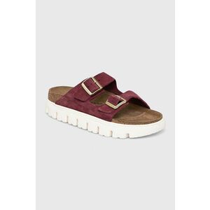 Birkenstock papuci din piele intoarsa Arizona culoarea roz imagine