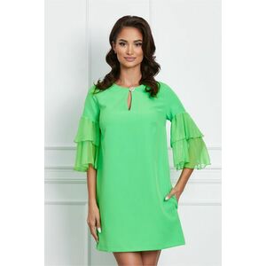 Rochie cu buzunare de culoare verde imagine