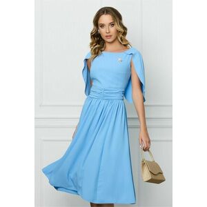 Rochie DY Fashion bleu cu maneci petrecute imagine