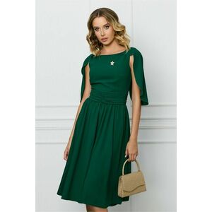 Rochie DY Fashion verde cu maneci petrecute imagine