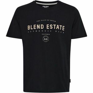 BLEND REGULAR FIT Tricou bărbați, negru, mărime imagine