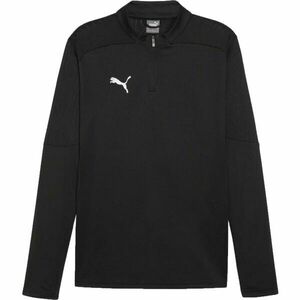 Puma TEAMFINAL TRAINING 1/4 ZIP Tricou fotbal bărbați, negru, mărime imagine