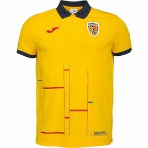 Joma FED. FOOTBALL ROMANIA FREE TIME SHORT SLEEVE POLO SHIRT Tricou polo bărbați, galben, mărime imagine