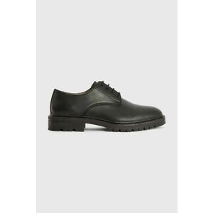 AllSaints pantofi de piele MF527Z JARRED LTHR SHOE barbati, culoarea negru, MF527Z imagine