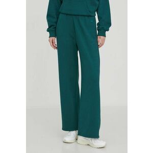 Hollister Co. pantaloni de trening culoarea verde, neted imagine