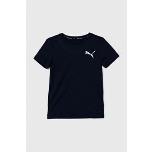 Puma tricou copii ACTIVE Small Logo Tee B culoarea albastru marin, cu imprimeu imagine