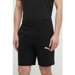 Puma pantaloni scurți din bumbac culoarea negru 658608 imagine