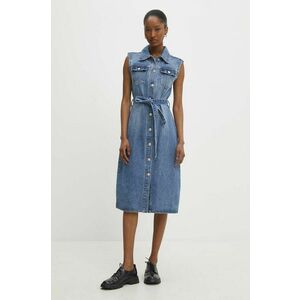 Answear Lab rochie jeans mini, evazati imagine