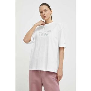 New Balance Tricou din bumbac culoarea alb imagine