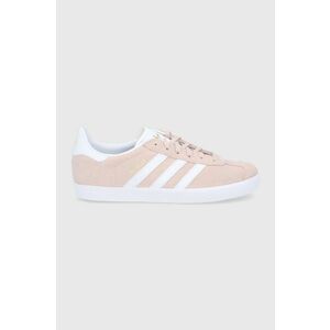 adidas Originals sneakers de piele întoarsă Gazelle H01512 culoarea roz, cu toc plat H01512-PNKTN/WHT imagine