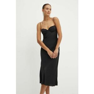 Bardot rochie SABINA culoarea negru, maxi, drept, 59209DB imagine