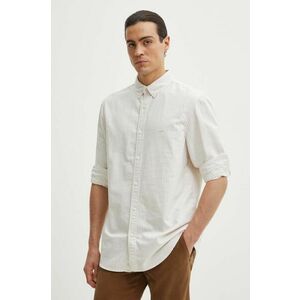 Levi's camasa din bumbac barbati, culoarea alb, cu guler button-down, relaxed imagine