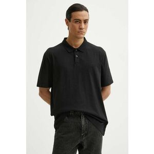 Levi's polo de bumbac culoarea negru, neted, A6735 imagine