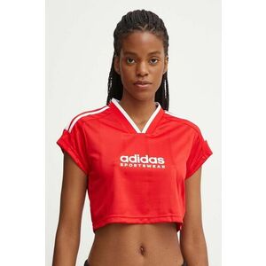 adidas tricou Tiro femei, culoarea rosu, IZ2084 imagine