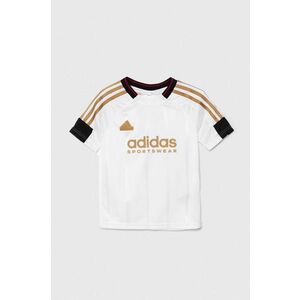 adidas tricou copii J NP TEE culoarea alb, cu imprimeu, IW1530 imagine