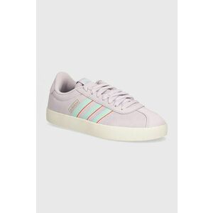 adidas sneakers din piele intoarsă Vl Court culoarea violet, IF4468 imagine