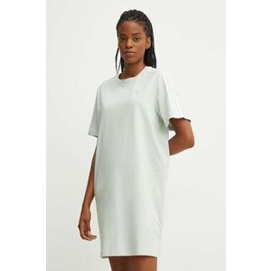 adidas rochie din bumbac Essentials culoarea verde, mini, oversize, IY4243 imagine