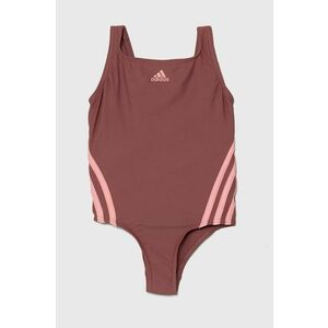 adidas Performance costum de baie dintr-o bucată pentru copii 3S SWIMSUIT culoarea roz, IY5067 imagine