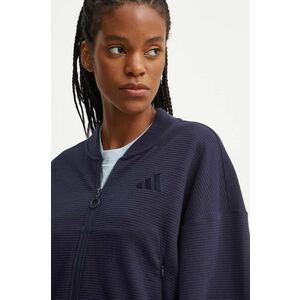 adidas bluza All SZN femei, culoarea albastru marin, neted, IW1031 imagine